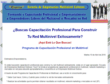 Tablet Screenshot of capacitacion.multinivelenaccion.com